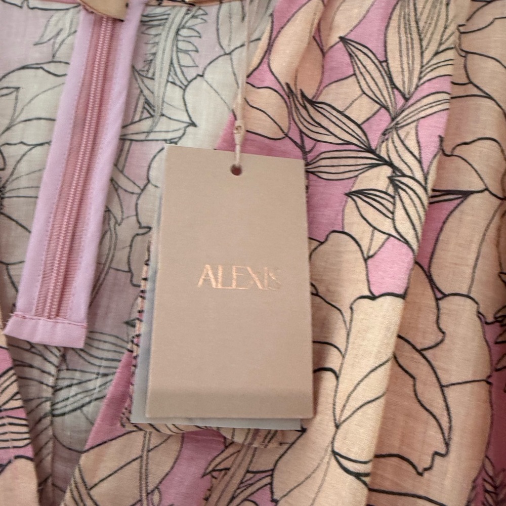 Alexis Pink Floral Mini Ruth Dress - Picture 9 of 11